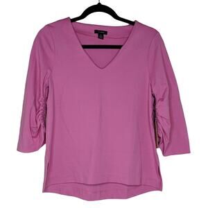 Halogen (Nordstrom) Ruched Sleeve Top - Size SP - NWT